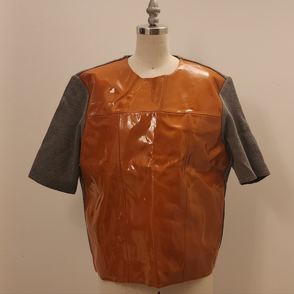 Marni for H&M patent leather sweater top